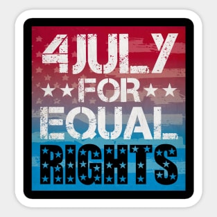 Women's patriotic 4th july for Equal Rights Sticker